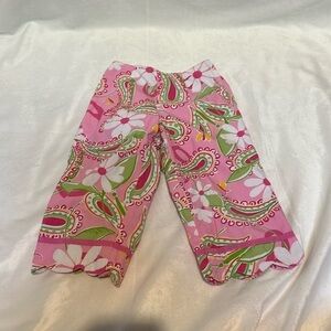 Lilly Pulitzer pants pink floral size 6X